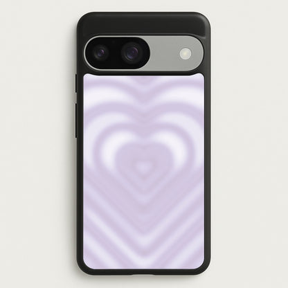 Drippy Love Heart Purple  - Clean Girl Aesthetic Phone Case for Google Pixel 9 / 9 Pro