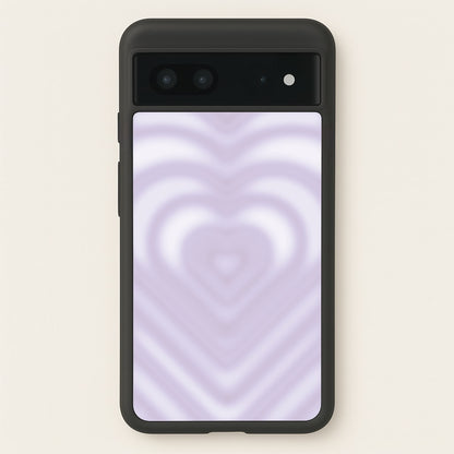 Drippy Love Heart Purple  - Clean Girl Aesthetic Phone Case for Google Pixel 7