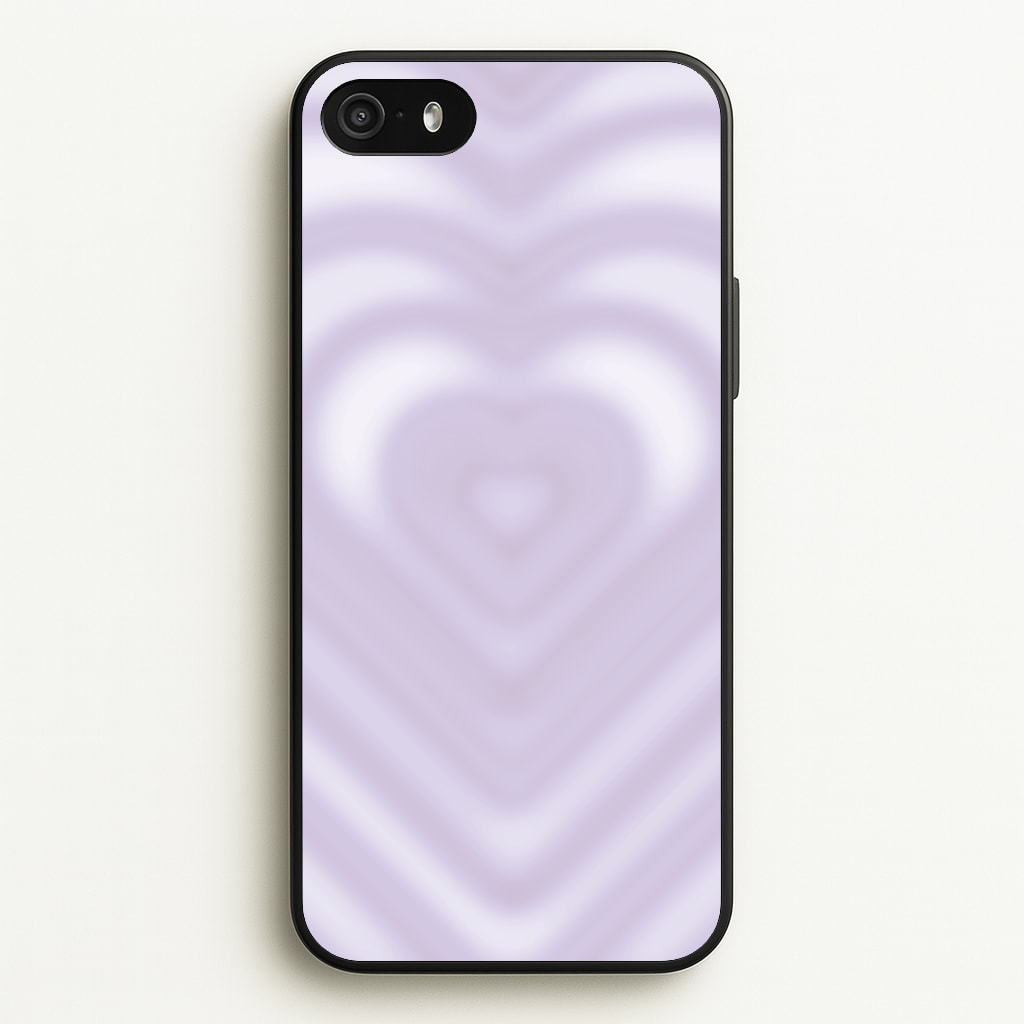 Drippy Love Heart Purple  - Clean Girl Aesthetic Phone Case for iPhone 5 / 5s / SE 2016