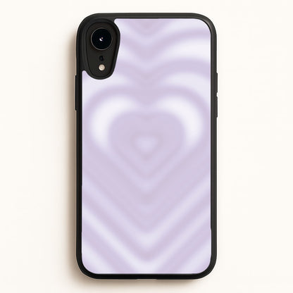 Drippy Love Heart Purple  - Clean Girl Aesthetic Phone Case for iPhone XR