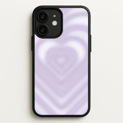 Drippy Love Heart Purple  - Clean Girl Aesthetic Phone Case for iPhone 11