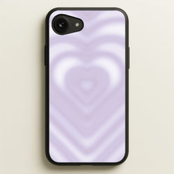 Drippy Love Heart Purple  - Clean Girl Aesthetic Phone Case for iPhone 16e