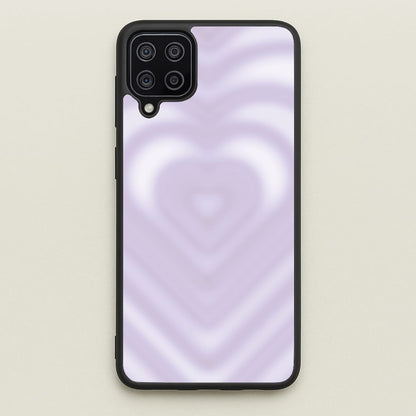 Drippy Love Heart Purple  - Clean Girl Aesthetic Phone Case for Galaxy A12