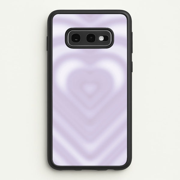 Drippy Love Heart Purple  - Clean Girl Aesthetic Phone Case for Galaxy S10e