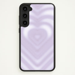 Drippy Love Heart Purple  - Clean Girl Aesthetic Phone Case for Galaxy S23