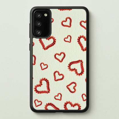Elastic Hearts Pattern  - Clean Girl Aesthetic Phone Case for Galaxy A41
