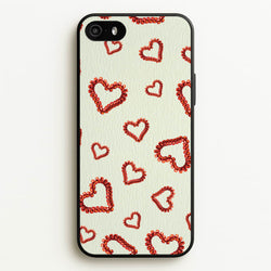 Elastic Hearts Pattern  - Clean Girl Aesthetic Phone Case for iPhone 5 / 5s / SE 2016