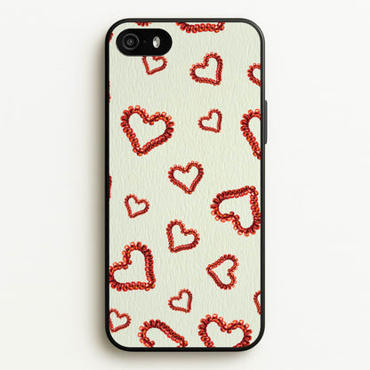 Elastic Hearts Pattern  - Clean Girl Aesthetic Phone Case for iPhone 5 / 5s / SE 2016