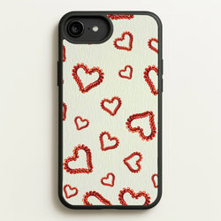 Elastic Hearts Pattern  - Clean Girl Aesthetic Phone Case for iPhone 6 Plus / 7 Plus / 8 Plus