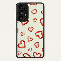Elastic Hearts Pattern  - Clean Girl Aesthetic Phone Case for Galaxy A53