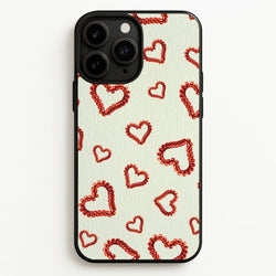 Elastic Hearts Pattern  - Clean Girl Aesthetic Phone Case for iPhone 11 Pro