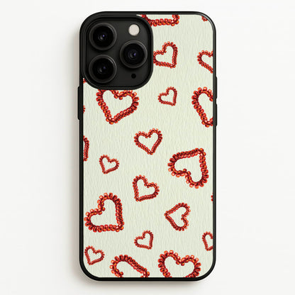 Elastic Hearts Pattern  - Clean Girl Aesthetic Phone Case for iPhone 11 Pro