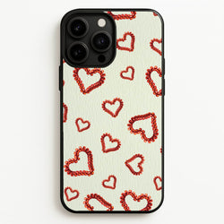 Elastic Hearts Pattern  - Clean Girl Aesthetic Phone Case for iPhone 13 Pro Max
