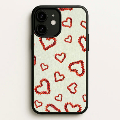 Elastic Hearts Pattern  - Clean Girl Aesthetic Phone Case for iPhone 11