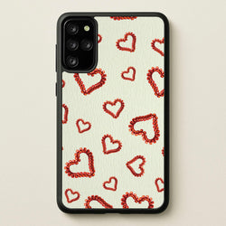 Elastic Hearts Pattern  - Clean Girl Aesthetic Phone Case for Galaxy S20 Plus