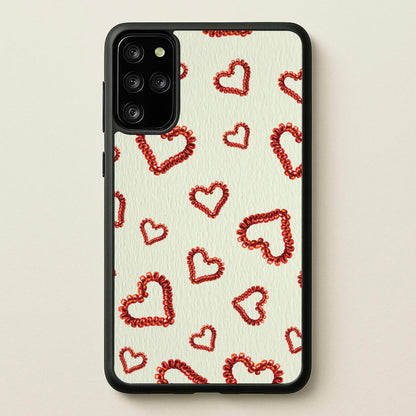 Elastic Hearts Pattern  - Clean Girl Aesthetic Phone Case for Galaxy S20 Plus