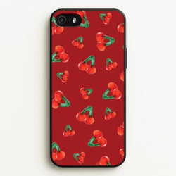 Gummy Cherries Pattern  - Clean Girl Aesthetic Phone Case for iPhone 5 / 5s / SE 2016