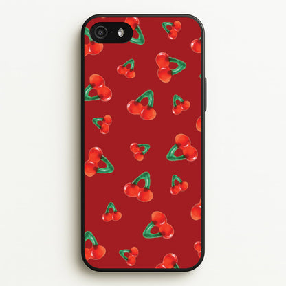 Gummy Cherries Pattern  - Clean Girl Aesthetic Phone Case for iPhone 5 / 5s / SE 2016
