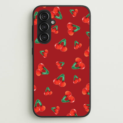 Gummy Cherries Pattern  - Clean Girl Aesthetic Phone Case for Galaxy S23FE