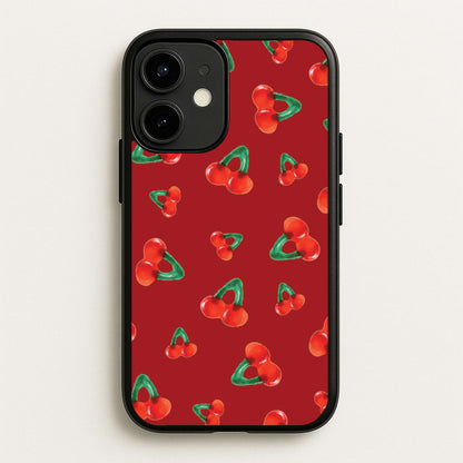 Gummy Cherries Pattern  - Clean Girl Aesthetic Phone Case for iPhone 12 / 12 Pro