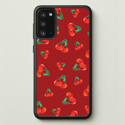 Gummy Cherries Pattern  - Clean Girl Aesthetic Phone Case for Galaxy Note 20