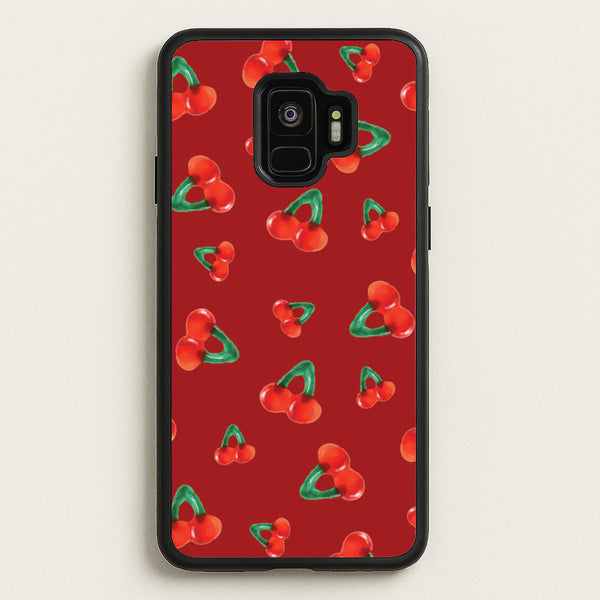 Gummy Cherries Pattern  - Clean Girl Aesthetic Phone Case for Galaxy S9