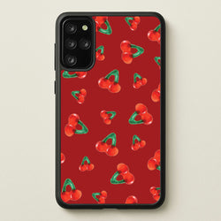 Gummy Cherries Pattern  - Clean Girl Aesthetic Phone Case for Galaxy S20 Plus