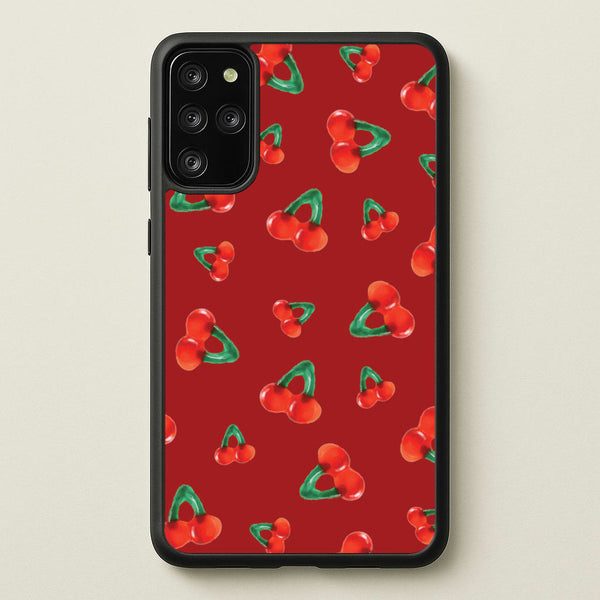 Gummy Cherries Pattern  - Clean Girl Aesthetic Phone Case for Galaxy S20 Plus