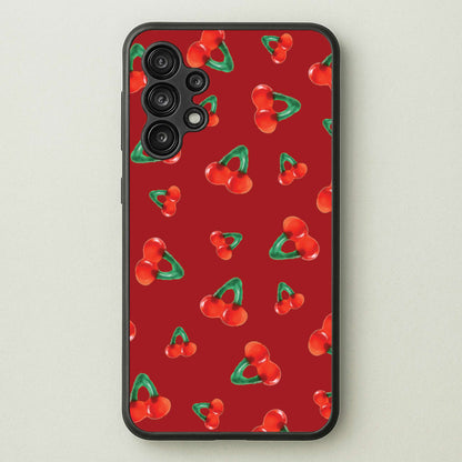 Gummy Cherries Pattern  - Clean Girl Aesthetic Phone Case for Galaxy A13