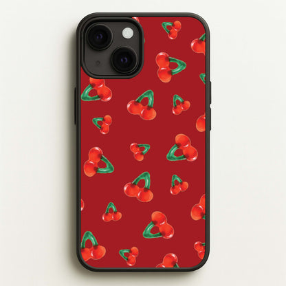 Gummy Cherries Pattern  - Clean Girl Aesthetic Phone Case for iPhone 13