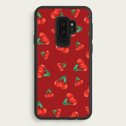 Gummy Cherries Pattern  - Clean Girl Aesthetic Phone Case for Galaxy S9 Plus