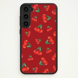 Gummy Cherries Pattern  - Clean Girl Aesthetic Phone Case for Galaxy S23