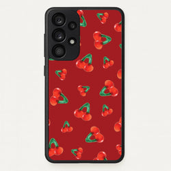 Gummy Cherries Pattern  - Clean Girl Aesthetic Phone Case for Galaxy A53