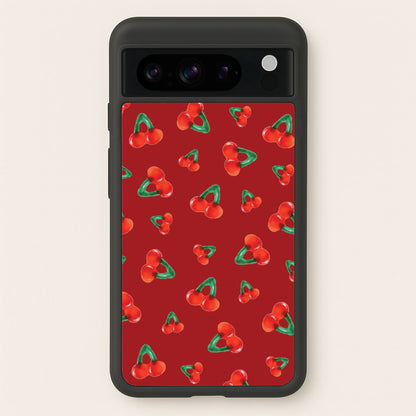 Gummy Cherries Pattern  - Clean Girl Aesthetic Phone Case for Google Pixel 8 Pro