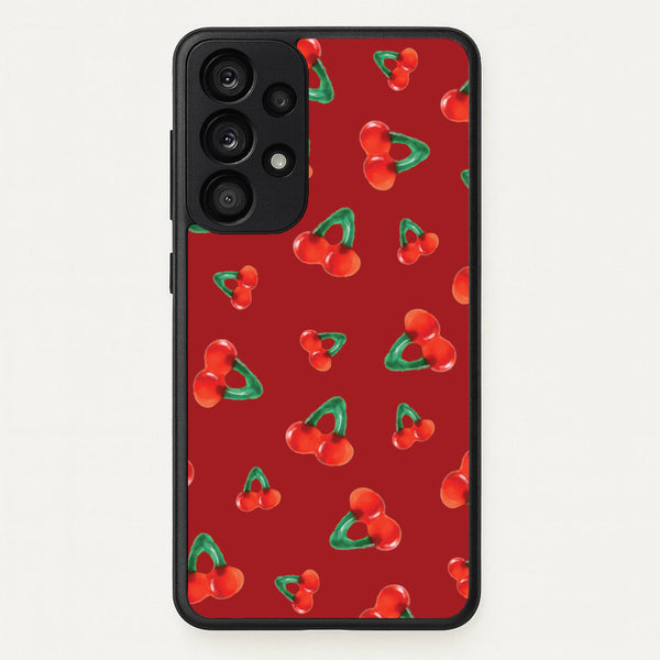 Gummy Cherries Pattern  - Clean Girl Aesthetic Phone Case for Galaxy A33