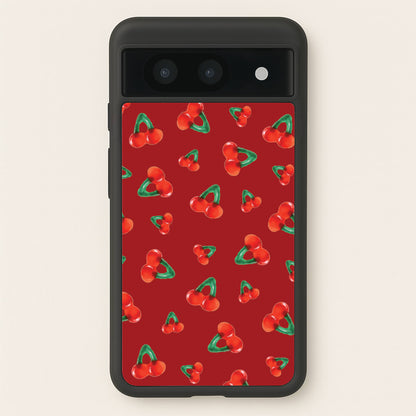 Gummy Cherries Pattern  - Clean Girl Aesthetic Phone Case for Google Pixel 8a