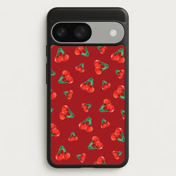 Gummy Cherries Pattern  - Clean Girl Aesthetic Phone Case for Google Pixel 9 / 9 Pro