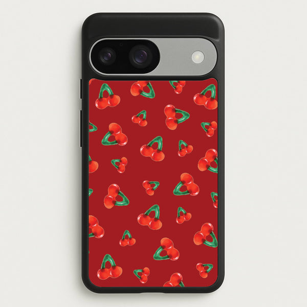 Gummy Cherries Pattern  - Clean Girl Aesthetic Phone Case for Google Pixel 9 / 9 Pro