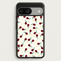 Roses And Bows Pattern  - Clean Girl Aesthetic Phone Case for Google Pixel 9 / 9 Pro