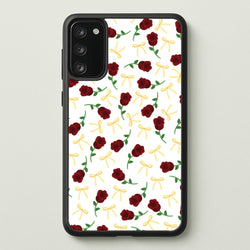 Roses And Bows Pattern  - Clean Girl Aesthetic Phone Case for Galaxy S20FE