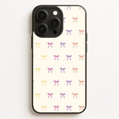 Pastel Ribbons Pattern  - Clean Girl Aesthetic Phone Case for iPhone 16 Pro Max