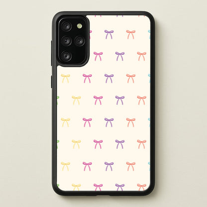 Pastel Ribbons Pattern  - Clean Girl Aesthetic Phone Case for Galaxy S20 Plus