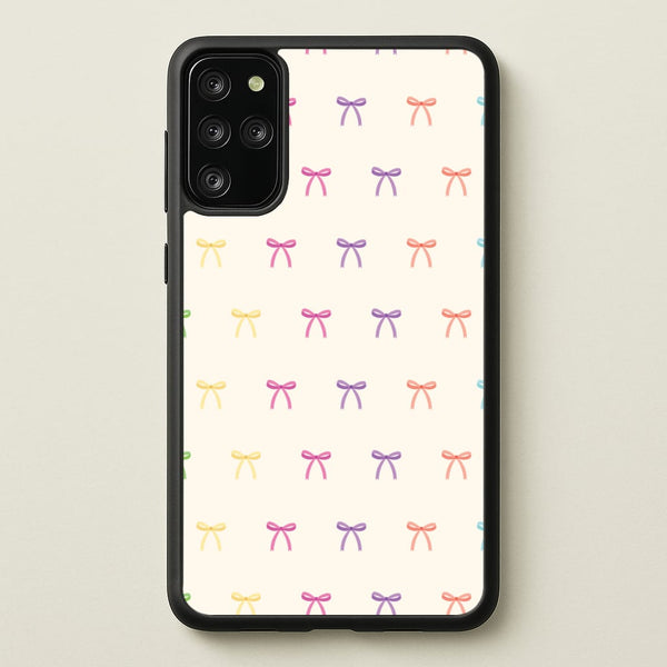 Pastel Ribbons Pattern  - Clean Girl Aesthetic Phone Case for Galaxy S20 Plus