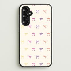 Pastel Ribbons Pattern  - Clean Girl Aesthetic Phone Case for Galaxy A14