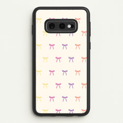 Pastel Ribbons Pattern  - Clean Girl Aesthetic Phone Case for Galaxy S10e