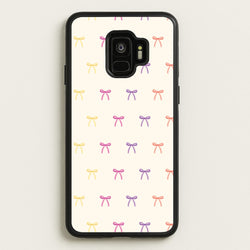 Pastel Ribbons Pattern  - Clean Girl Aesthetic Phone Case for Galaxy S9