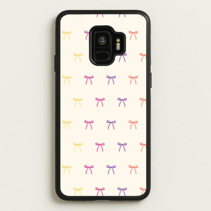 Pastel Ribbons Pattern  - Clean Girl Aesthetic Phone Case for Galaxy S9
