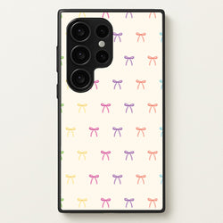 Pastel Ribbons Pattern  - Clean Girl Aesthetic Phone Case for Galaxy S24 Ultra