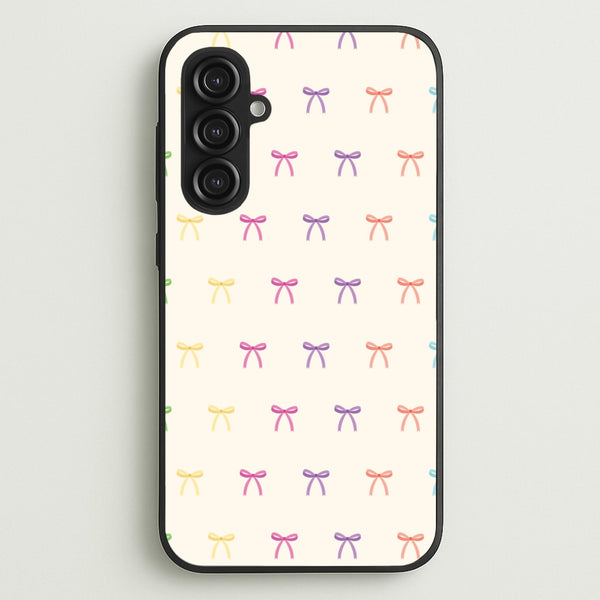 Pastel Ribbons Pattern  - Clean Girl Aesthetic Phone Case for Galaxy S23FE