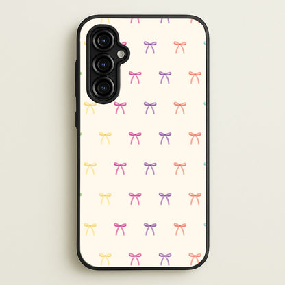 Pastel Ribbons Pattern  - Clean Girl Aesthetic Phone Case for Galaxy A54